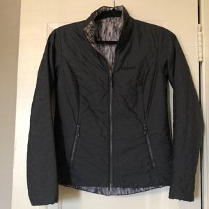 Marmot black and white Packable and Reversible Light Coat, size XS